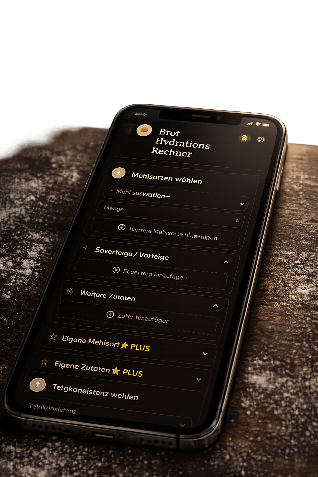 Hydratationsrechner Screenshot
